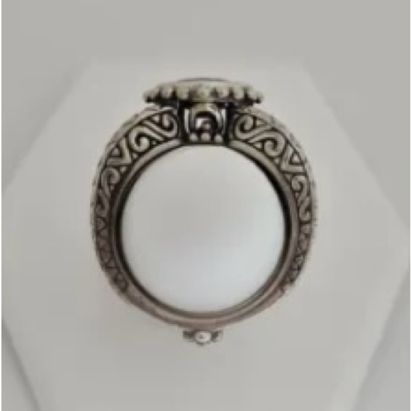 Barbara Bixby Sterling Silver and 18K Gold Cushion Cut Garnet Ring - Picture 6 of 15